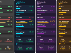 LiteMonitor 一款轻量、可定制的开源桌面硬件监控软件