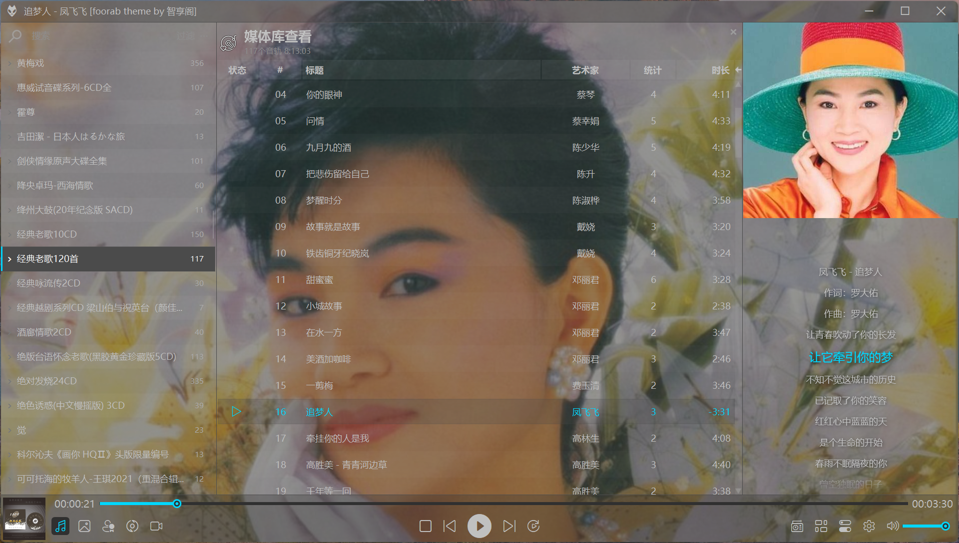 关于 foorab for foobar2000 主题封面墙纸背景布局的简操视频